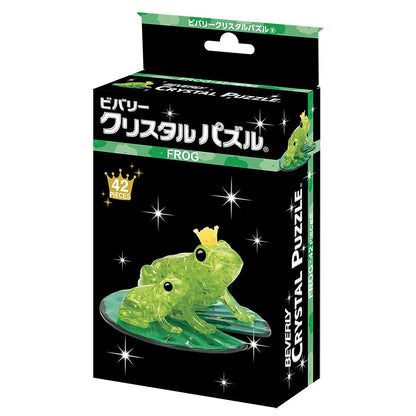 Beverly 50273 Crystal 3D Puzzle Parent And Child Frogs (42 Pieces) Animal 3D Puzzle- Japan Figure Store - #1 Bring To You The Best Japanese Goods