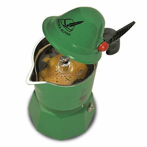 Bialetti Moka Alpina Direct Flame Type Green 3 Cups 2762 Espresso Maker- Japan Figure Store - #1 Bring To You The Best Japanese Goods
