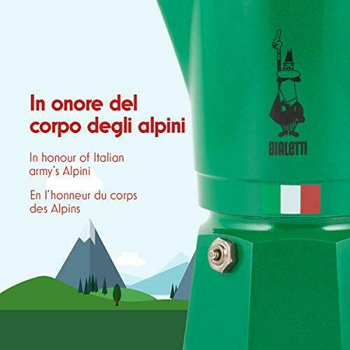 Bialetti Moka Alpina Direct Flame Type Green 3 Cups 2762 Espresso Maker- Japan Figure Store - #1 Bring To You The Best Japanese Goods