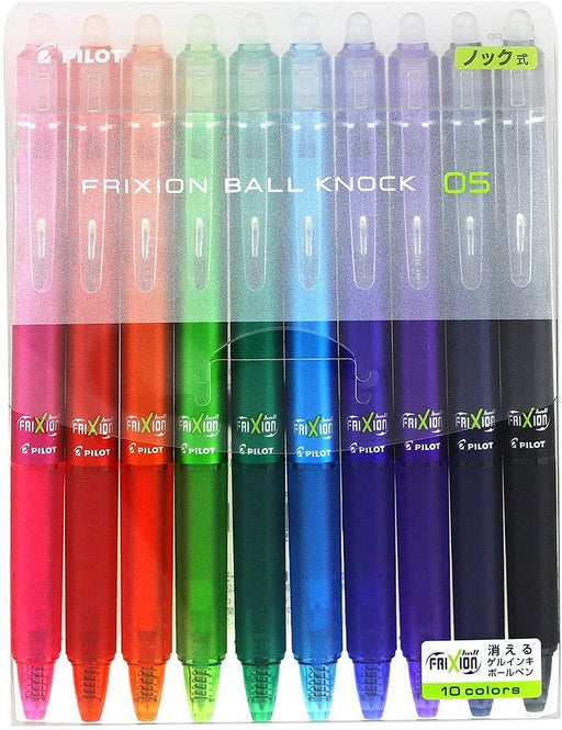 Pilot Frixion Ball Knock 0.5Mm Erasable Ballpoint Pen 10 Color Set Bulk Purchase - Lfbk230Ef10C [X3] - Made In Japan- Japan Figure Store - #1 Bring To You The Best Japanese Goods
