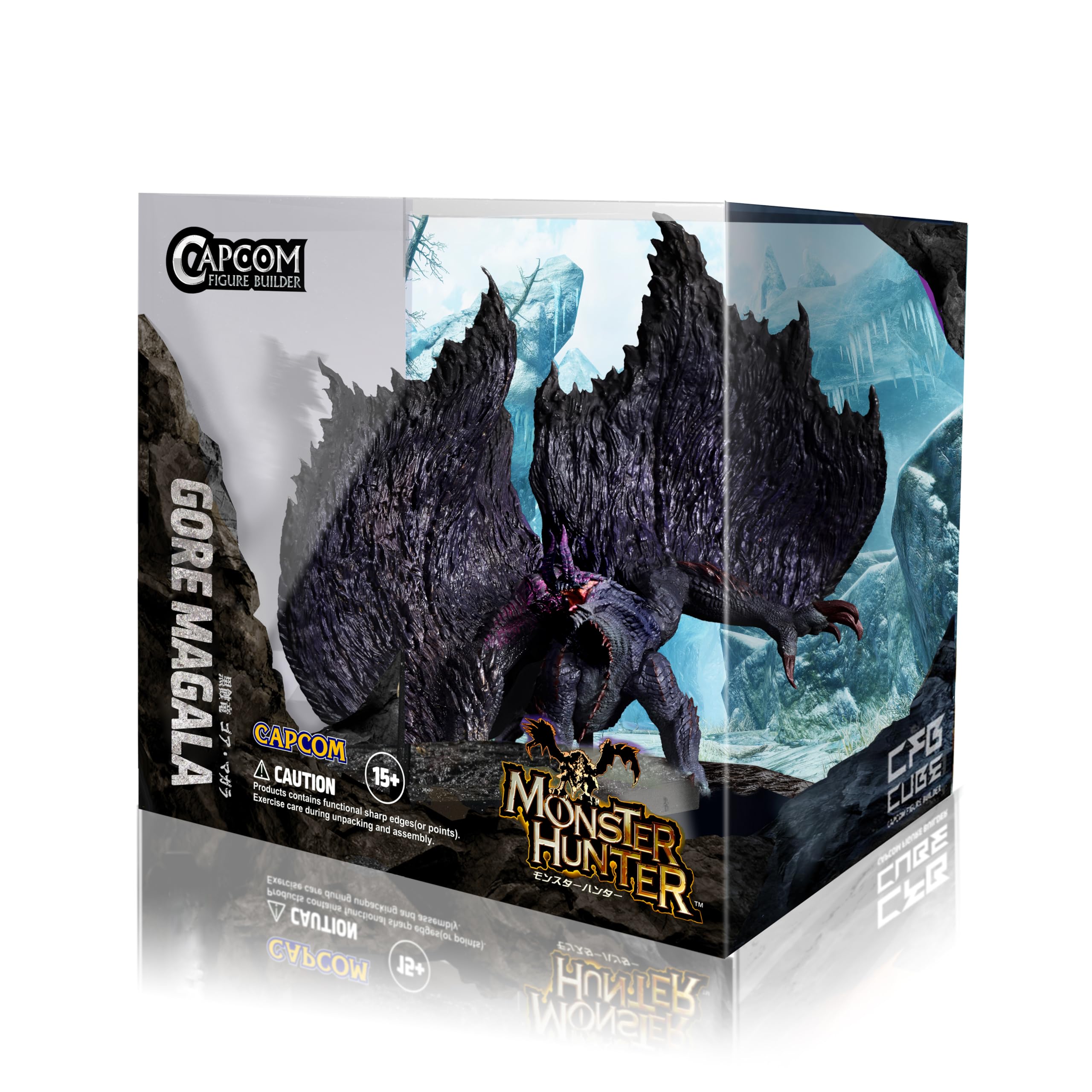 Capcom Cube Monster Hunter Black Eclipse Dragon Gore Magala H124xW135xD131mm PVC/ABS- Japan Figure Store - #1 Bring To You The Best Japanese Goods