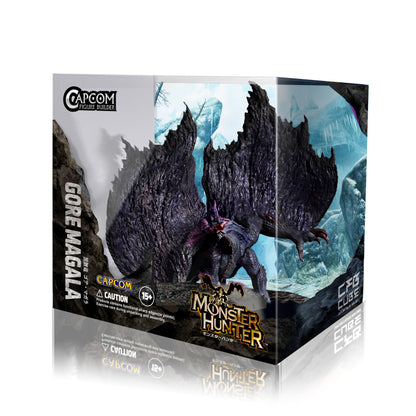 Capcom Cube Monster Hunter Black Eclipse Dragon Gore Magala H124xW135xD131mm PVC/ABS- Japan Figure Store - #1 Bring To You The Best Japanese Goods