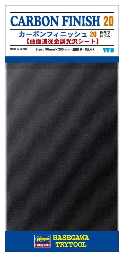 HASEGAWA Tf-09 Carbon Finish 20 1 Sheet 90 X 200Mm- Japan Figure Store - #1 Bring To You The Best Japanese Goods