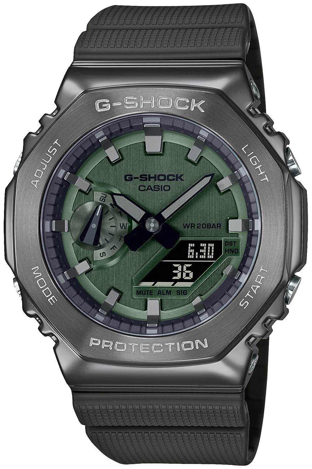 Casio G-Shock GM-2100B-3Ajf Green Men's Metal Covered Watch- Japan Figure Store - #1 Bring To You The Best Japanese Goods