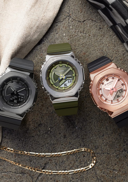 G-Shock Casio Women's Green Metal Covered Gm-S2100-3Ajf Watch- Japan Figure Store - #1 Bring To You The Best Japanese Goods