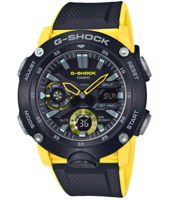 Casio G-Shock Men's Watch with Carbon Core Guard - GA-2000-1A9JF in Yellow- Japan Figure Store - #1 Bring To You The Best Japanese Goods