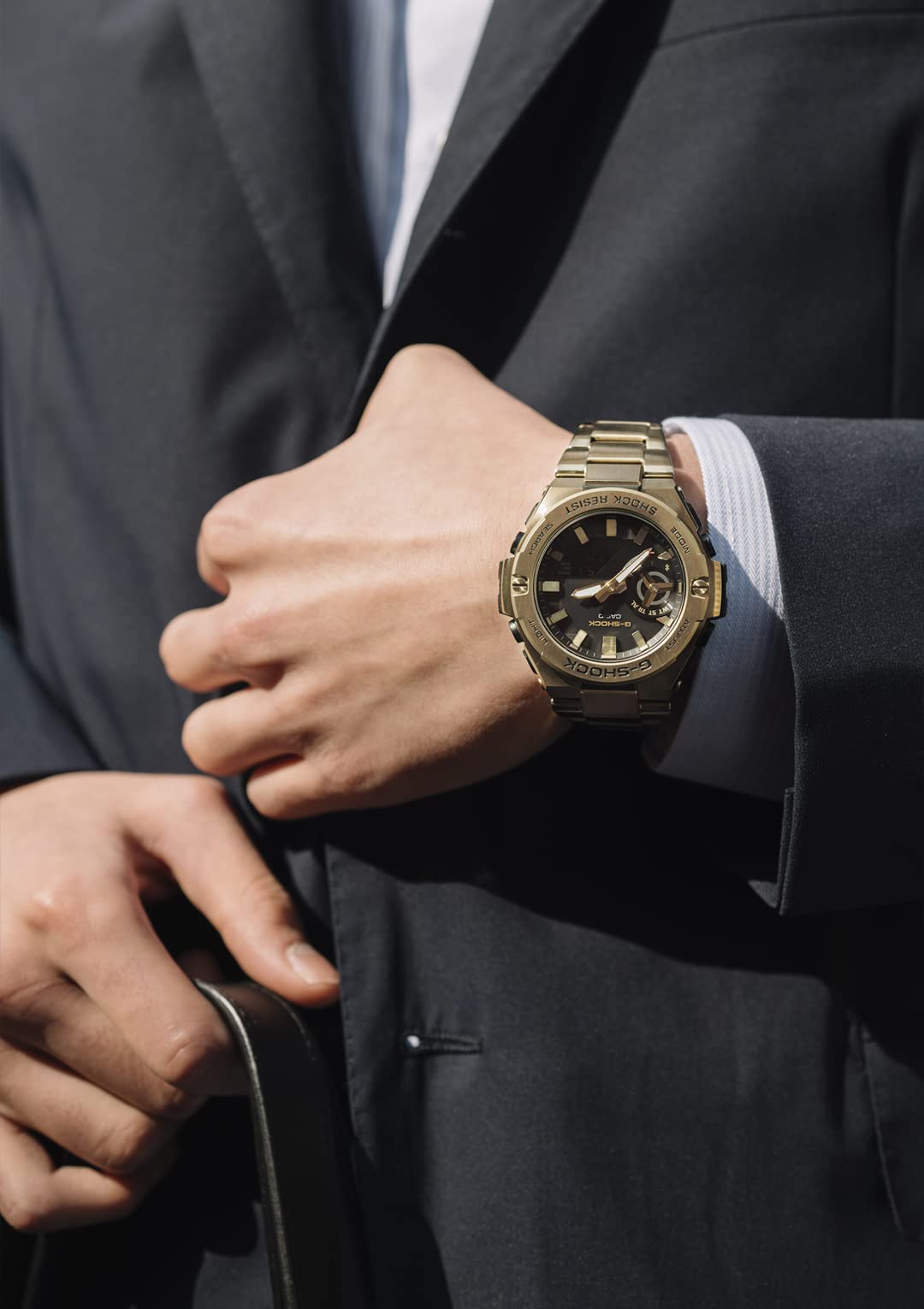 Casio G-Shock G-Steel Bluetooth Men's Gold Watch Gst-B500Gd-9Ajf - Genuine Domestic Product- Japan Figure Store - #1 Bring To You The Best Japanese Goods