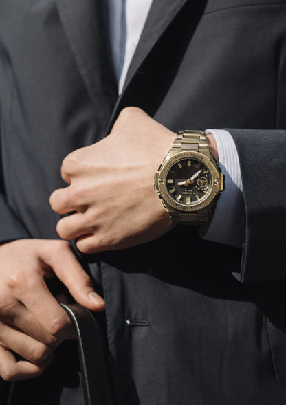 Casio G-Shock G-Steel Bluetooth Men's Gold Watch Gst-B500Gd-9Ajf - Genuine Domestic Product- Japan Figure Store - #1 Bring To You The Best Japanese Goods