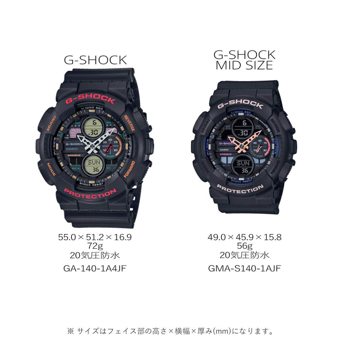 Casio G-Shock Women's Mid-Size Model Watch Gma-S140Nc-5A1Jf Genuine Domestic Product- Japan Figure Store - #1 Bring To You The Best Japanese Goods