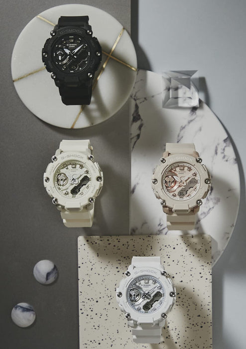Casio G-Shock Women's Mid-Size White Watch - Genuine Domestic Model GMA-S2200M-7AJF- Japan Figure Store - #1 Bring To You The Best Japanese Goods