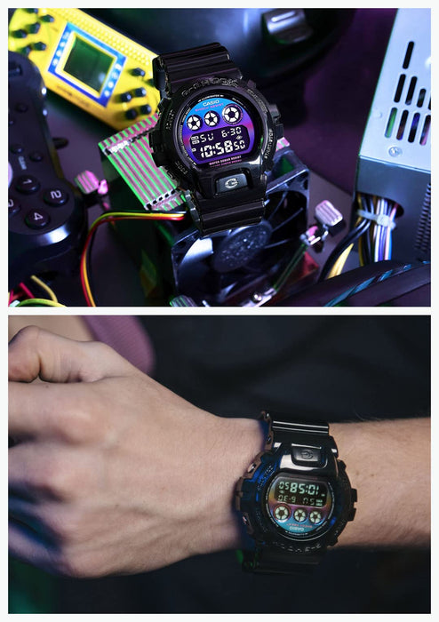 Casio G-Shock Virtual Rainbow DW-6900RGB-1JF Men's Black Watch - Authentic Domestic Series- Japan Figure Store - #1 Bring To You The Best Japanese Goods