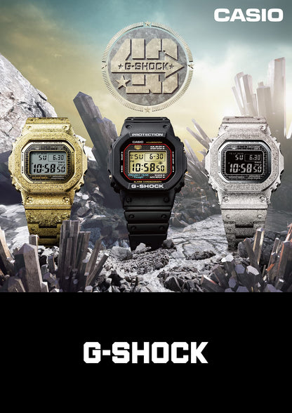 Casio G-Shock 40th Anniversary Edition Silver Watch GMW-B5000PS - Full Metal Radio Solar Bluetooth- Japan Figure Store - #1 Bring To You The Best Japanese Goods
