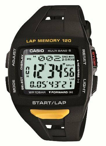 Casio Phys Lap Memory 120 Stw-1000-1jf Solar Radio Men's Watch In Box - Japan Figure