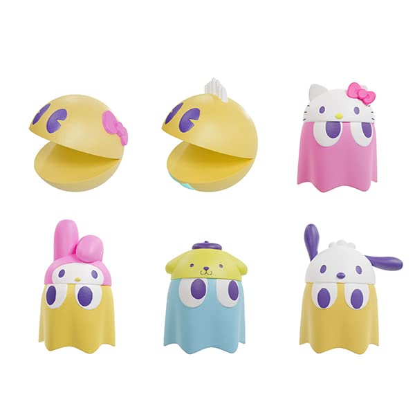 Mega House Chibi Collect Figure Vol.1 Pac-Man x Sanrio Characters Set Of 6 - Japanese Figure- Japan Figure Store - #1 Bring To You The Best Japanese Goods