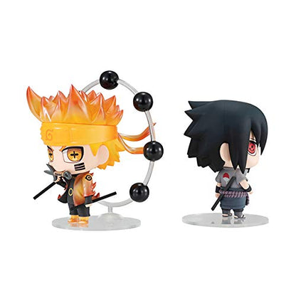 Chimi Mega Buddy Series! Naruto Shippuden Uzumaki Naruto Uchiha Sasuke Shinobi World War Set Approx. 65Mm Pvc Pre-Painted Complete Figure- Japan Figure Store - #1 Bring To You The Best Japanese Goods