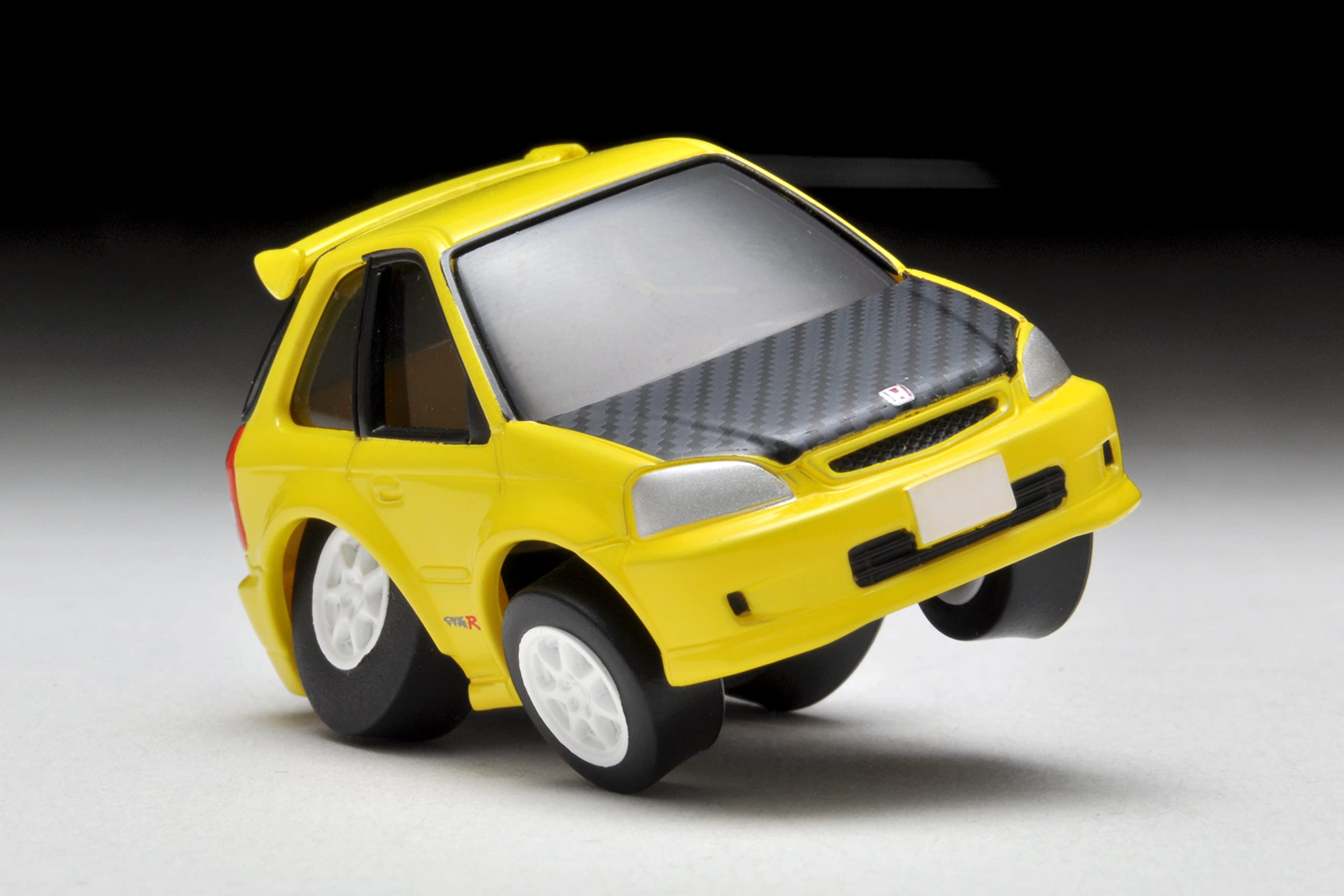 Tomytec Yellow Honda Civic Type R EK9 Custom Spec - Choro Qs-01A Finished Model- Japan Figure Store - #1 Bring To You The Best Japanese Goods