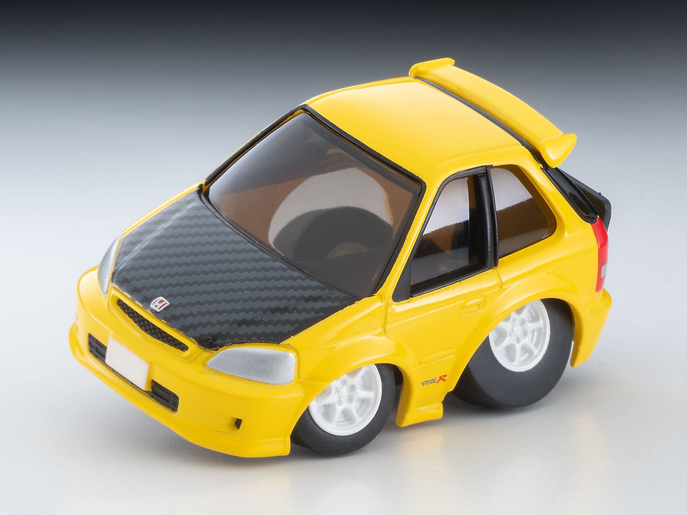 Tomytec Yellow Honda Civic Type R EK9 Custom Spec - Choro Qs-01A Finished Model- Japan Figure Store - #1 Bring To You The Best Japanese Goods