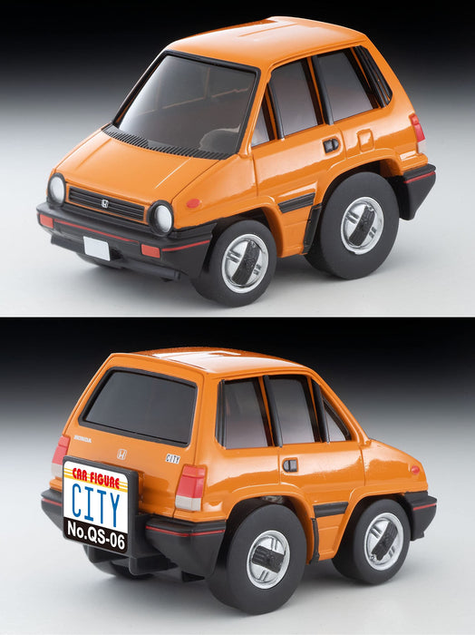 Tomytec Honda City R Finished Product QS-06A Choro QQ's Orange - 323532- Japan Figure Store - #1 Bring To You The Best Japanese Goods