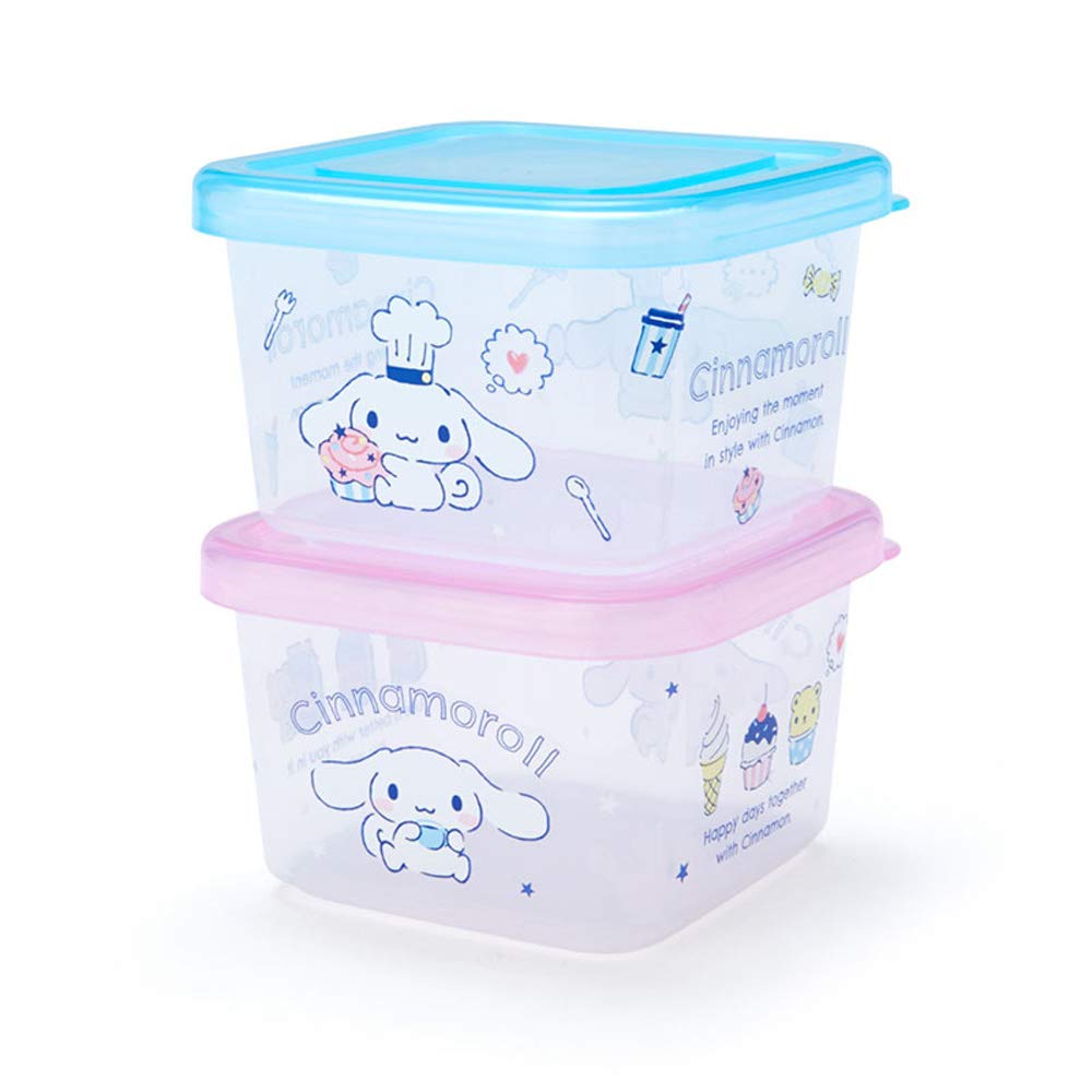 SANRIO Mini Food Container Storage Container Set Of 2 Cinnamoroll- Japan Figure Store - #1 Bring To You The Best Japanese Goods