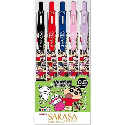 T'S Factory Color Ballpoint Pen Set Of 5 Crayon Shin-Chan Sarasa 0.5Mm- Japan Figure Store - #1 Bring To You The Best Japanese Goods