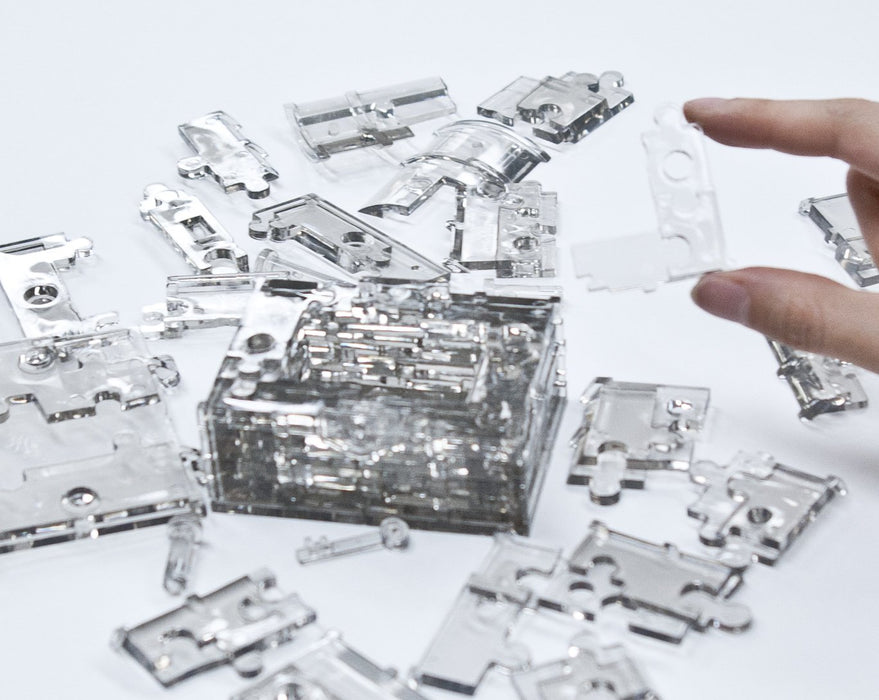 Beverly Crystal Puzzle 52 Pieces Treasure Box Black 50137 Crystal 3D Puzzles- Japan Figure Store - #1 Bring To You The Best Japanese Goods