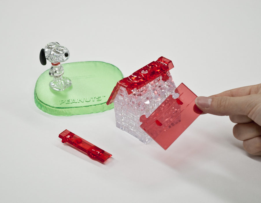 Beverly 483809 Crystal 3D Puzzle Snoopy House (51 Pieces) Snoopy 3D Crystal Puzzle- Japan Figure Store - #1 Bring To You The Best Japanese Goods