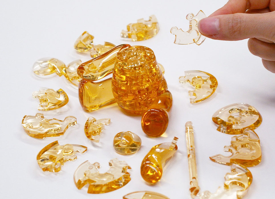 Beverly Crystal Puzzle Teddy Bear Brown 50119 Japanese 3D Puzzle Block Toys- Japan Figure Store - #1 Bring To You The Best Japanese Goods