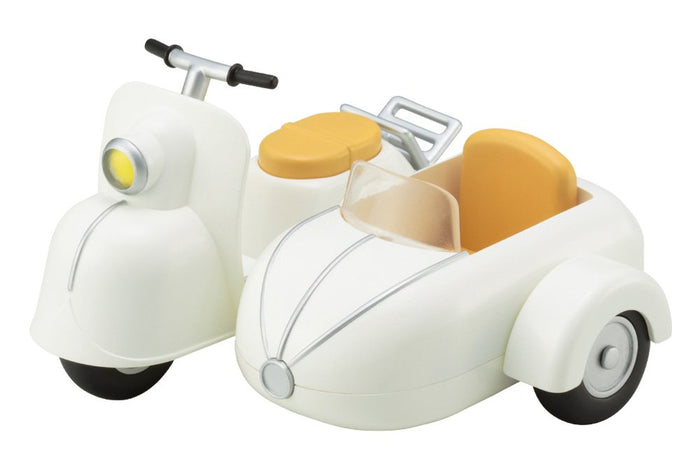 KOTOBUKIYA Ade56 Cu-Poche Extra Bike & Sidecar Milk White- Japan Figure Store - #1 Bring To You The Best Japanese Goods