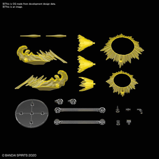 BANDAI 30Mm 1/144 Customize Effect Action Image Ver. Yellow Plastic Model- Japan Figure Store - #1 Bring To You The Best Japanese Goods
