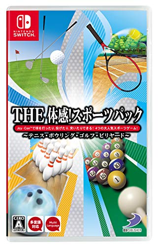 D3 Publisher The Taikan ! Sports Pack Tennis, Bowling, Golf, Billiard Nintendo Switch - New Japan Figure 4527823998377