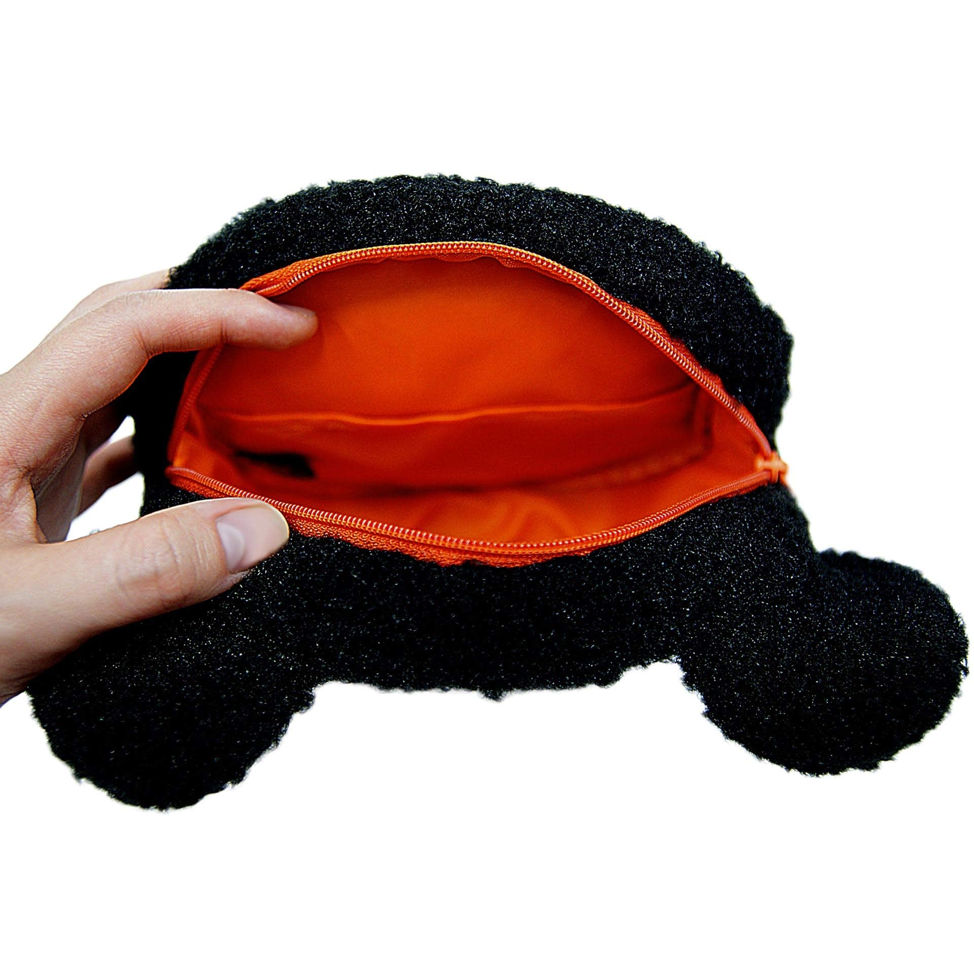 Sekiguchi Dick Bruna Black Bear Face Stuffed Toy Pouch 18cm Length - 600190- Japan Figure Store - #1 Bring To You The Best Japanese Goods