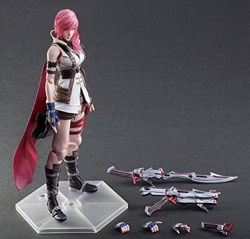 Dissidia Final Fantasy Play Arts Kai Lightning Figure- Japan Figure Store - #1 Bring To You The Best Japanese Goods