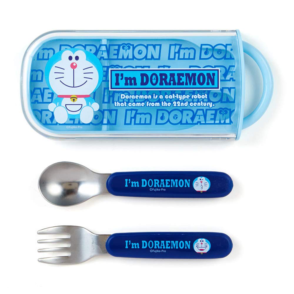 Doraemon Lunch Combi Spoon & Fork Set I'M Doraemon- Japan Figure Store - #1 Bring To You The Best Japanese Goods