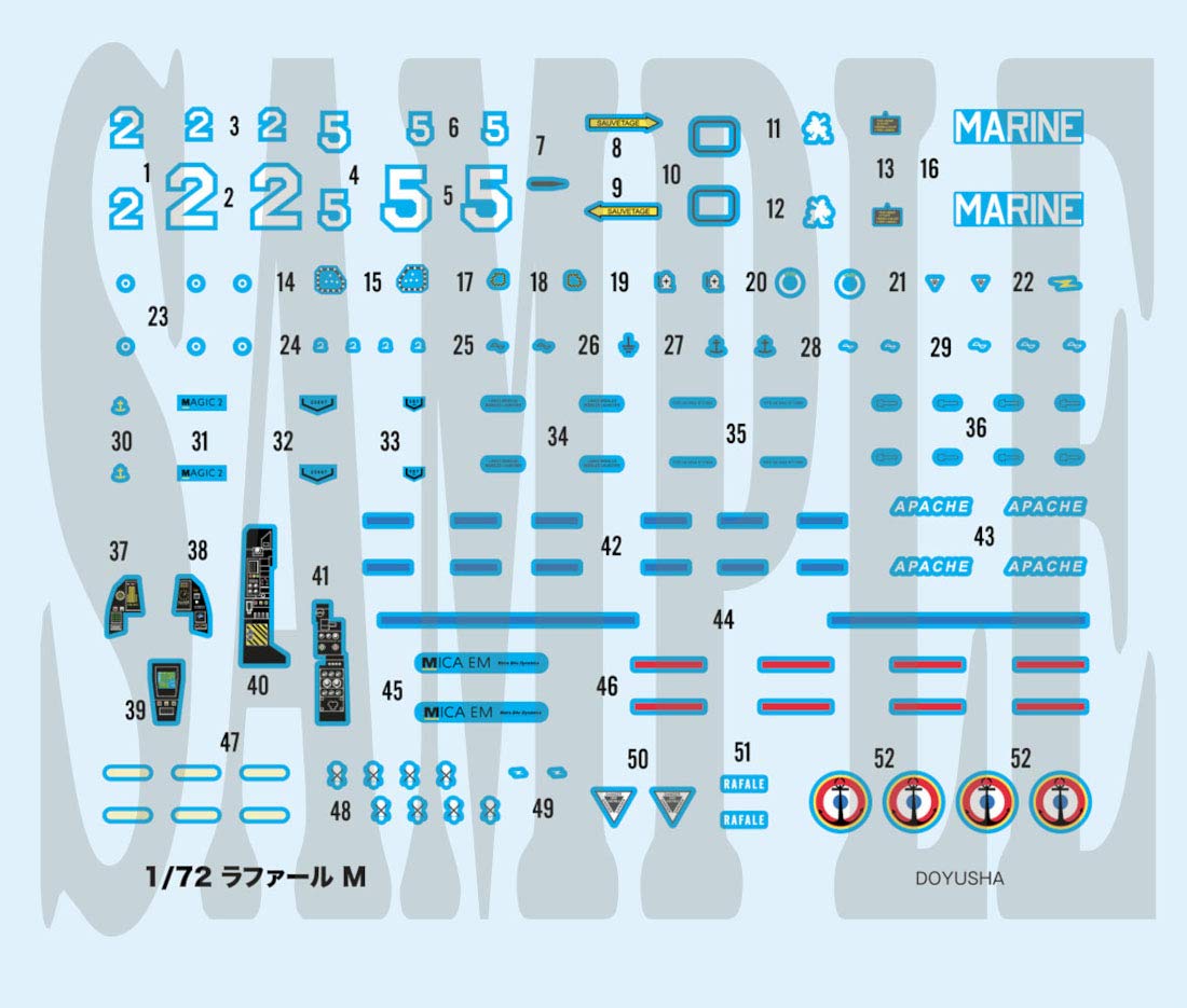 DOYUSHA 1/72 French Navy Rafale M Plastic Model- Japan Figure Store - #1 Bring To You The Best Japanese Goods