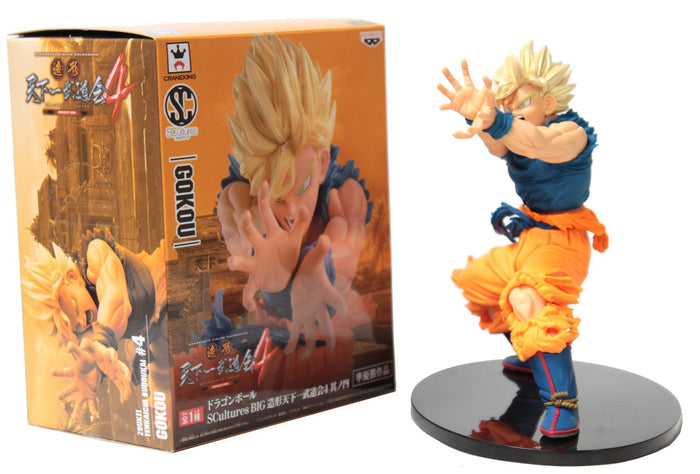 Banpresto Dragon Ball Scultures Big Zoukei Tenkaichi Budokai 4 Super Saiyan Son Goku Japan Figure- Japan Figure Store - #1 Bring To You The Best Japanese Goods