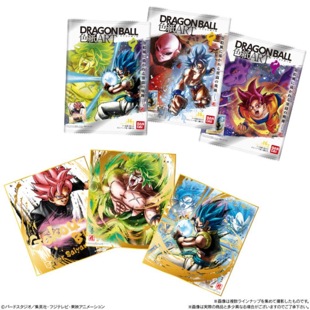 BANDAI CANDY Dragon Ball Shikishi Art Ver.9 10Pack Box Candy Toy- Japan Figure Store - #1 Bring To You The Best Japanese Goods