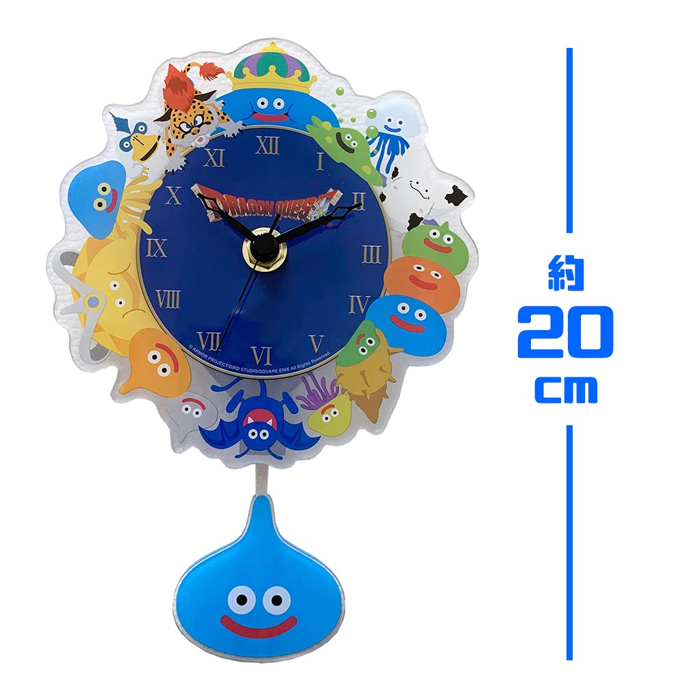 Square Enix Dragon Quest Am Wall Clock A Lot Of Monsters! Hen Cartoon Character Wall Clock- Japan Figure Store - #1 Bring To You The Best Japanese Goods
