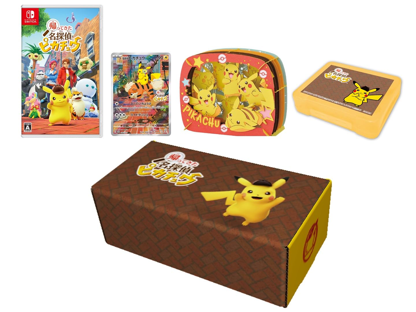 Pokémon Detective Pikachu Return For Nintendo Switch + Pikachu promo + Pikachu Paper Theater- Japan Figure Store - #1 Bring To You The Best Japanese Goods