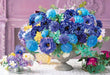 Epoch 1053 Piece Mini Jigsaw Puzzle with Glue Spatula and Score Ticket - Garden Flower Blue 26x38cm- Japan Figure Store - #1 Bring To You The Best Japanese Goods