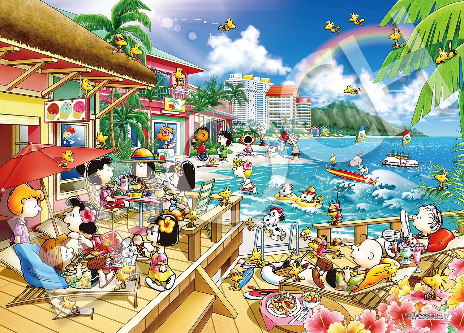 Epoch 2000pc Peanuts Beach Resort Jigsaw Puzzle 38x53cm- Japan Figure Store - #1 Bring To You The Best Japanese Goods