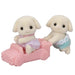 Epoch Flora Rabbit Twins Sylvanian Families Doll U-104 Age 3+ Suitable Dollhouse Toy- Japan Figure Store - #1 Bring To You The Best Japanese Goods