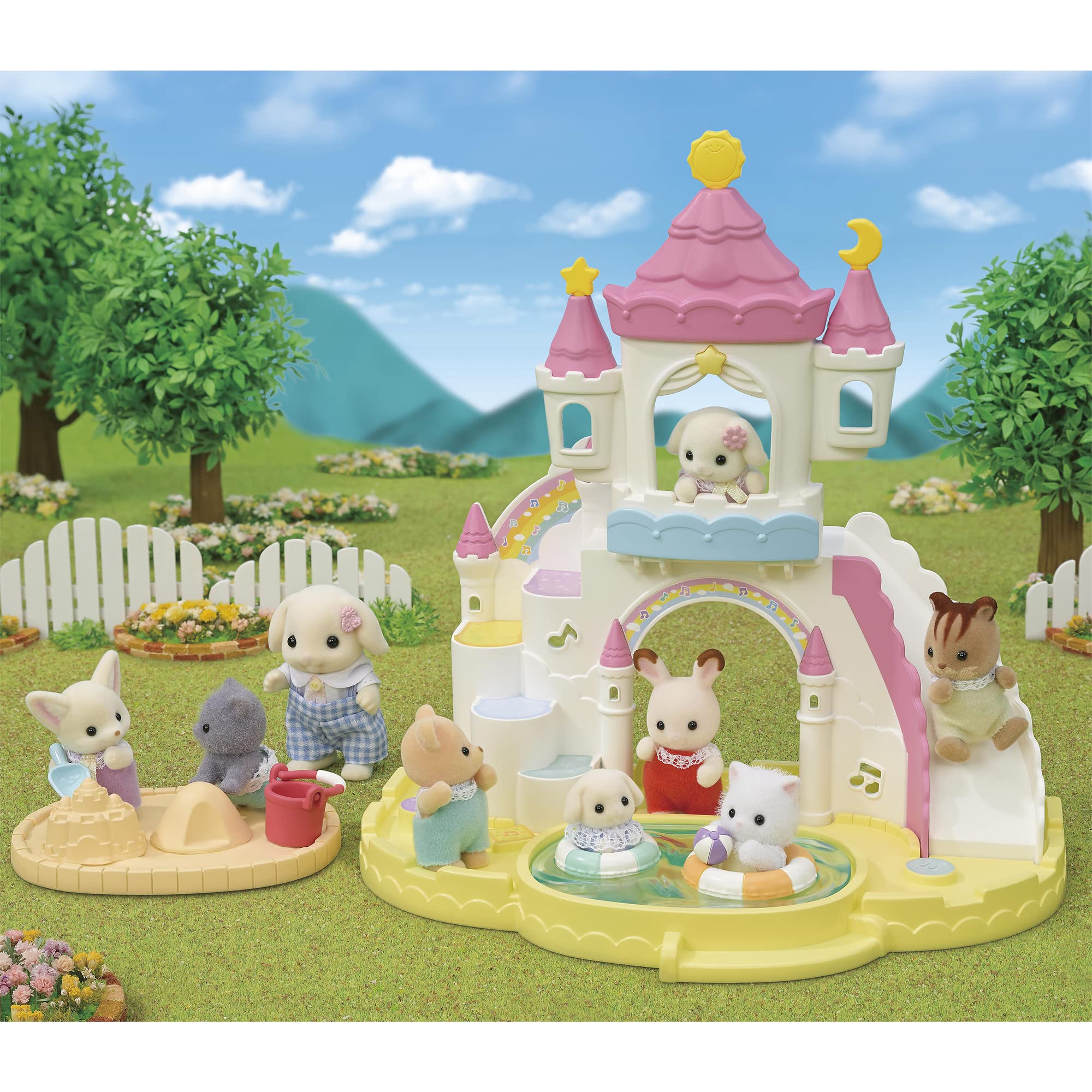 Epoch Sylvanian Families Castle Pool Play Set S-72 St Mark Certified Toy for Ages 3+- Japan Figure Store - #1 Bring To You The Best Japanese Goods