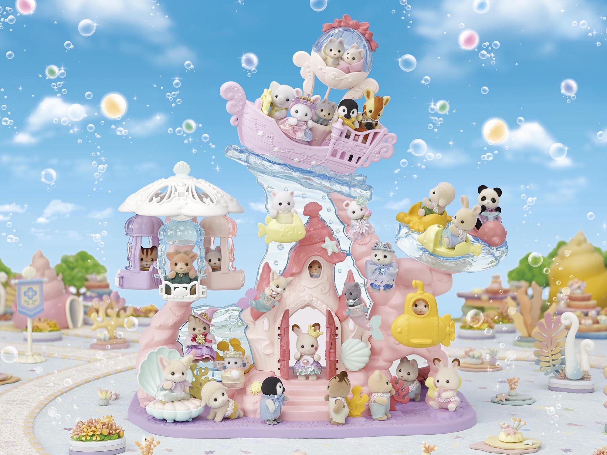Epoch Sylvanian Families Yuenchi Yumeiro Mermaid Castle- Japan Figure Store - #1 Bring To You The Best Japanese Goods