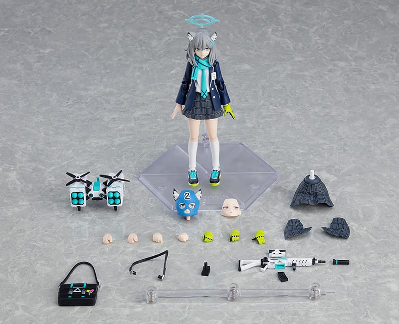 Figma Blue Archive Blue Archive Sand Wolf Shiroko Non-Scale Plastic Painted Movable Figure- Japan Figure Store - #1 Bring To You The Best Japanese Goods