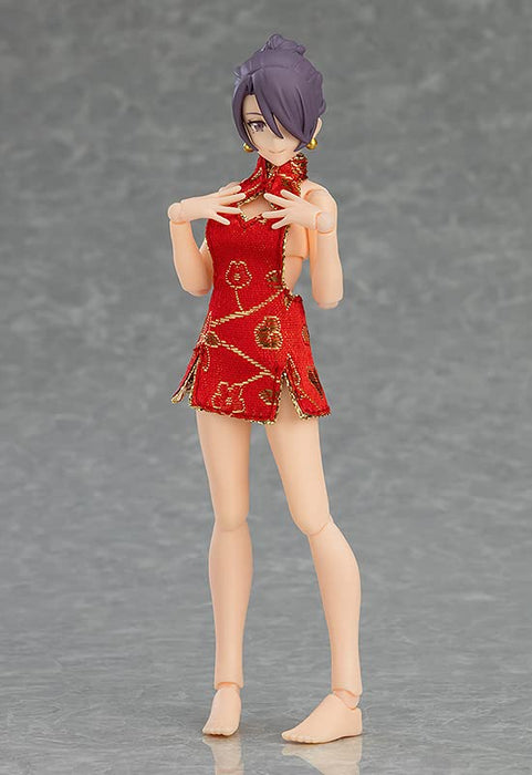 Max Factory Figma Female Body Mika With Mini Skirt Chinese Dress Outfit Japanese Model Toys- Japan Figure Store - #1 Bring To You The Best Japanese Goods