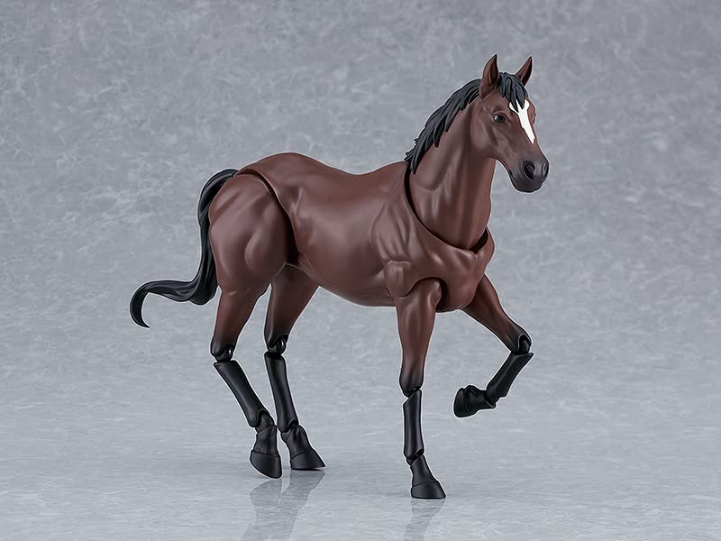 Max Factory Figma Brown Wild Horse Movable Non-Scale Plastic Painted Figure- Japan Figure Store - #1 Bring To You The Best Japanese Goods
