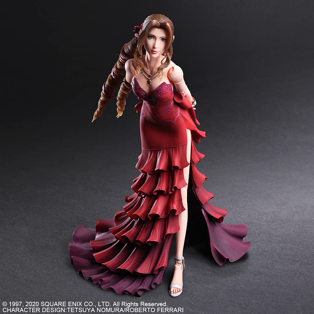 Final Fantasy Vii Remake Play Arts Kai Aerith Gainsborough Dress Ver. Pvc Pre-Painted Action Figure- Japan Figure Store - #1 Bring To You The Best Japanese Goods