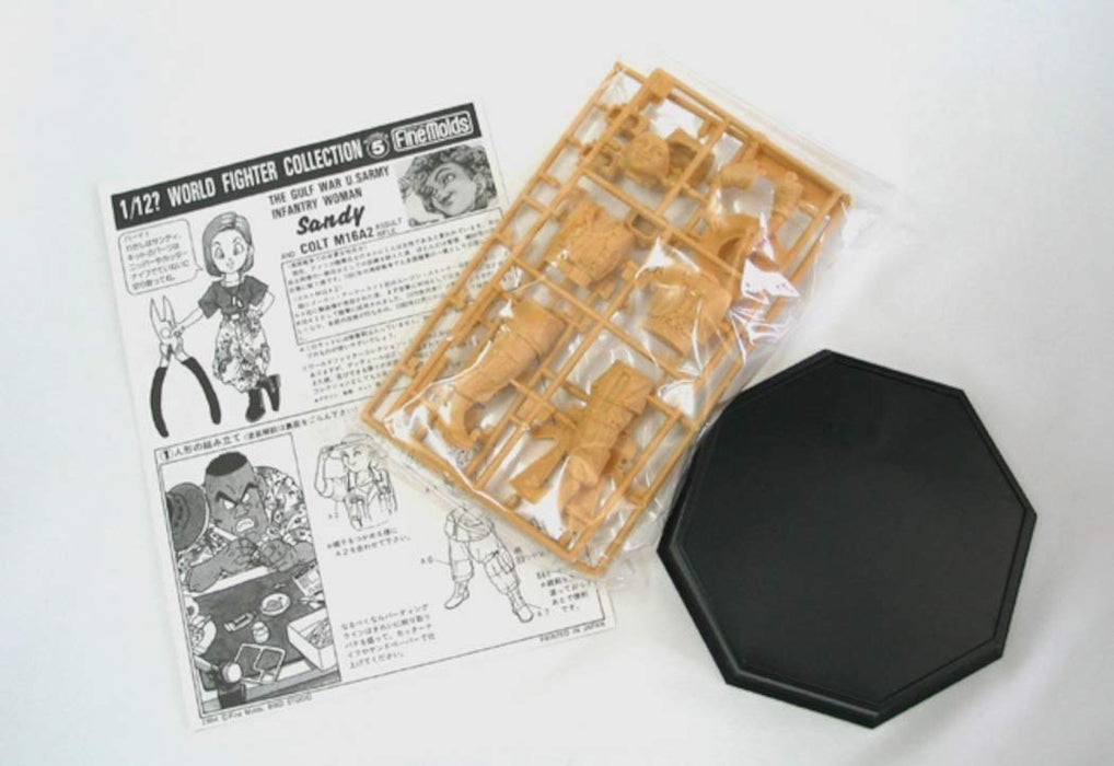 FINE MOLDS 1/12 Gulf War Us Infantry Woman Soldier Sandy Plastic Model- Japan Figure Store - #1 Bring To You The Best Japanese Goods