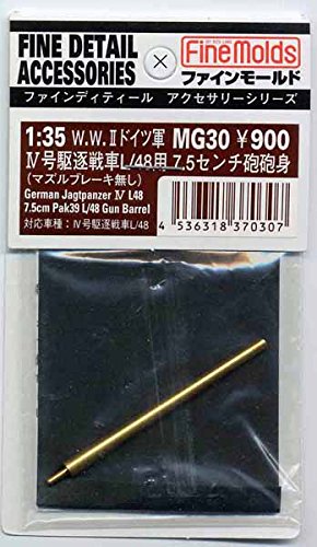 FINE MOLDS - Mg30 German Jagtpanzer Iv L48 7.5Cm Pak39 L/48 Gun Barrel 1/35 Scale- Japan Figure Store - #1 Bring To You The Best Japanese Goods