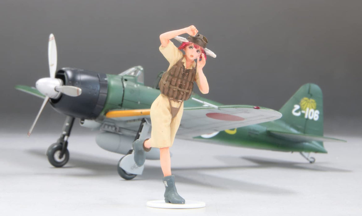 FINE MOLDS 1/35 Rekiso Otome Aoi With 1/72 Fighter Type 22 Plastic Model- Japan Figure Store - #1 Bring To You The Best Japanese Goods
